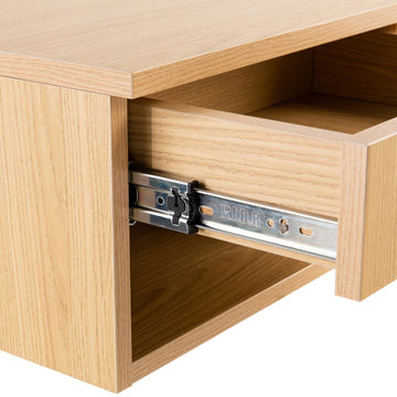 Ettore 15.71" Mid-Century Modern Floating Wall Mounted Nightstand with Soft-Close Drawer and Cable Hole - JONATHAN Y